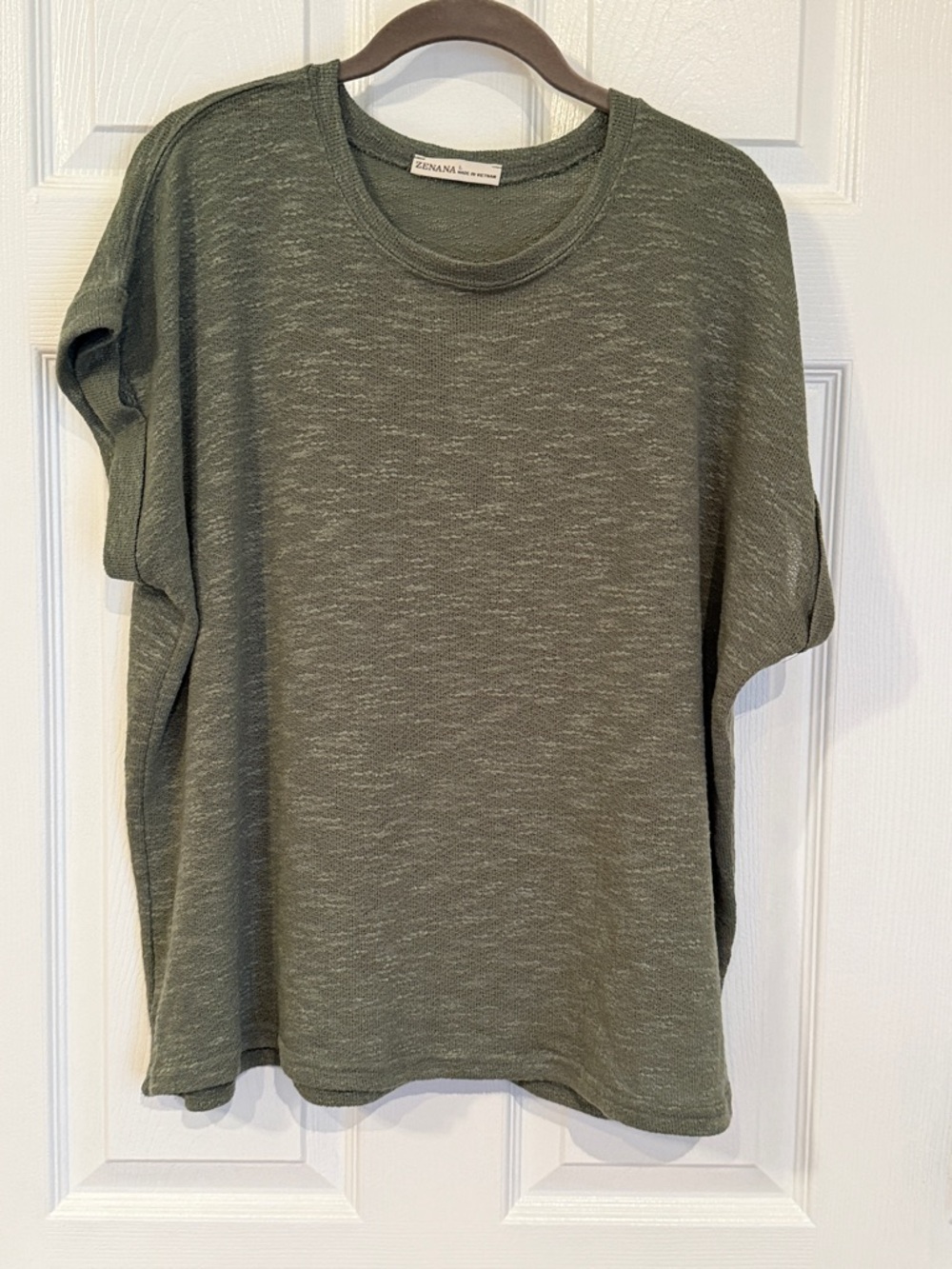 Zenana Outfitters Olive Short Sleeve Crewneck Tee